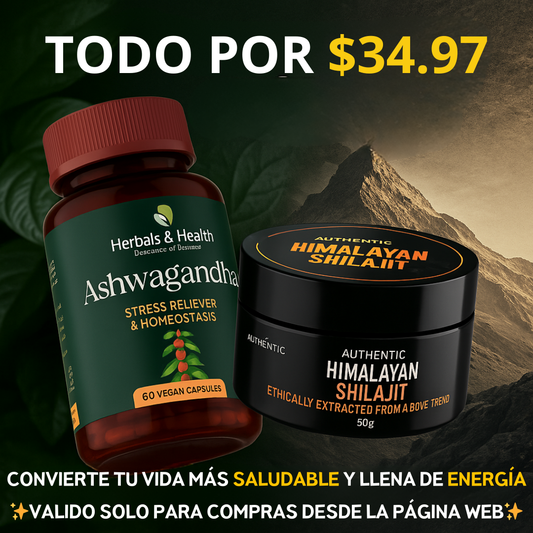 Combo Energia⚡Ashwagandha & Shilajit 💊