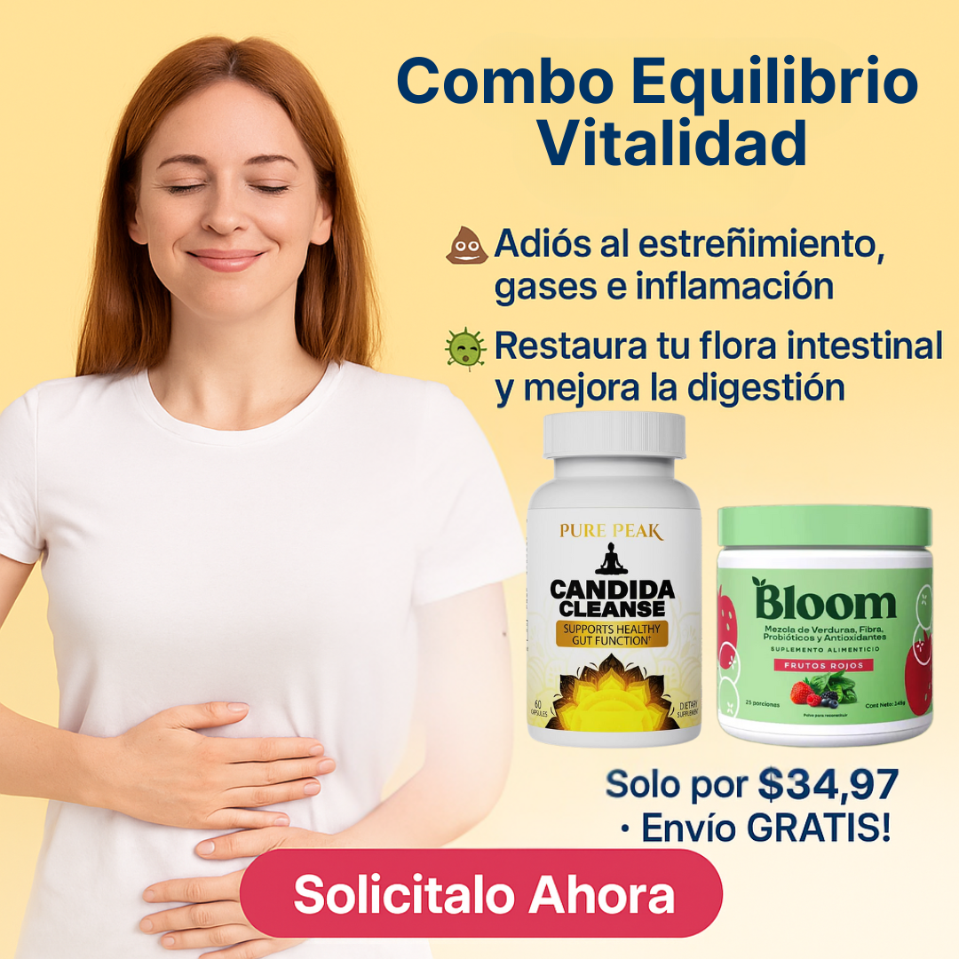 COMBO EQUILIBRIO & VITALIDAD V2 🍃BLOOM + CANDIDA CLEANSE💊