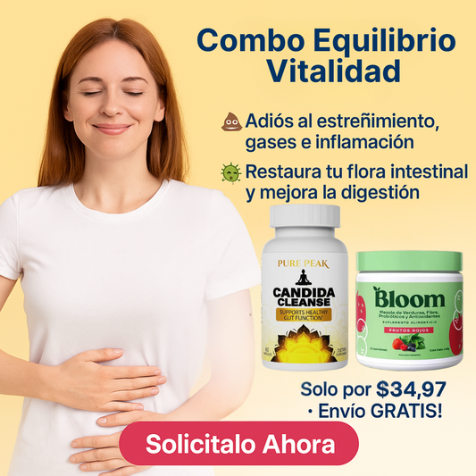 COMBO EQUILIBRIO & VITALIDAD V2 🍃BLOOM + CANDIDA CLEANSE💊