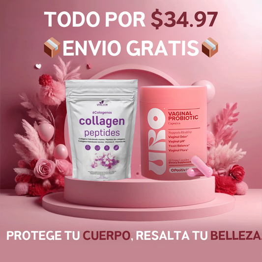 COMBO RENUEVA TU PIEL💝 Uro Probiotico + Collagen Peptides🎁