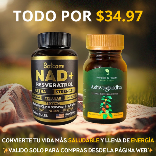 Combo PREMIUM NAD+ & Ashwagandha 💊